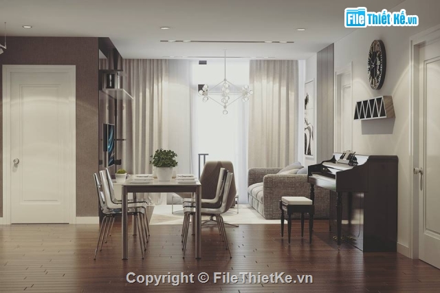 Livingroom,File sketchup nội thất,File Skechup nội thất,nội thất căn hộ